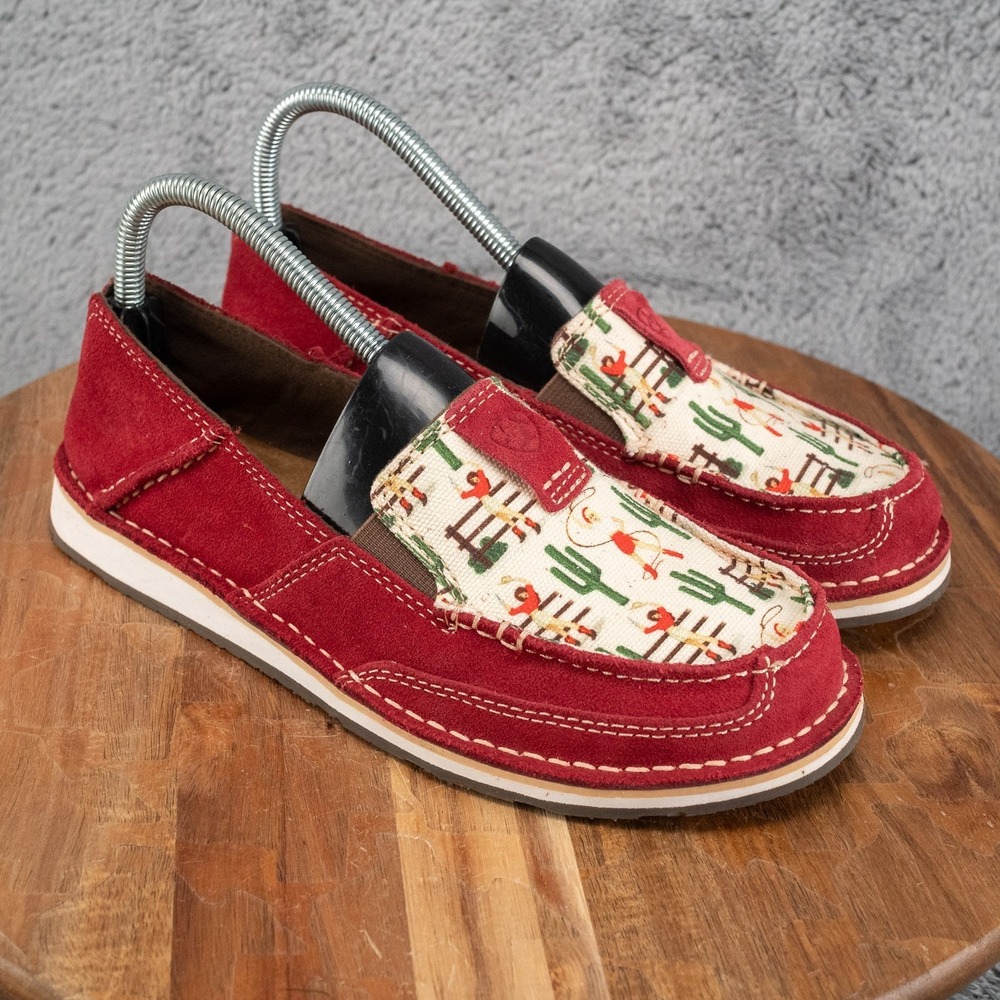 Ariat Cranberry Suede Vintage Cowgirl Cruiser Slip-on Women's Size 7.5 B